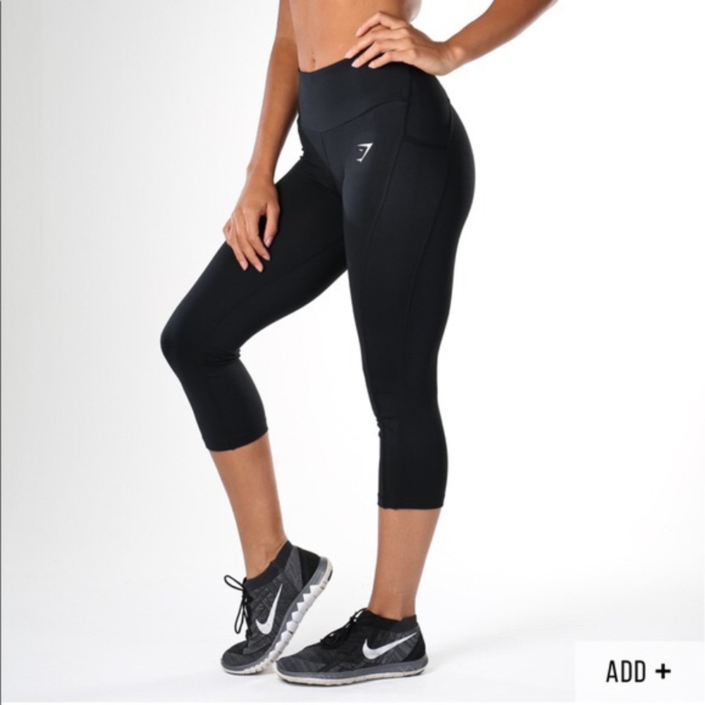 Gymshark DRY sculpture crop legging black XS